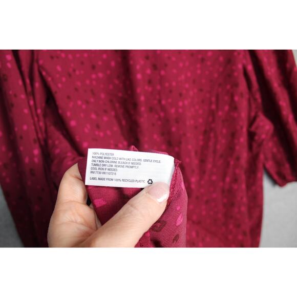 Isabel Maternity NWT 3/4 Sleeve Ruffle Waist Woven Top Size‎ Medium - Picture 8 of 8